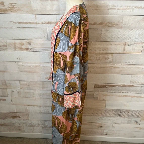 Anthropologie Multicolor Floral Kimono - Picture 4 of 11